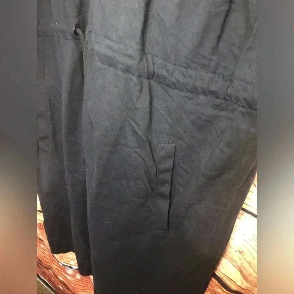 Lands End all black hooded romper - Picture 4 of 12